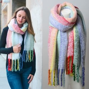 Striped Tassel Scarves (SOFT!)